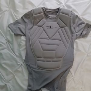 Baseball catcher padded shirt